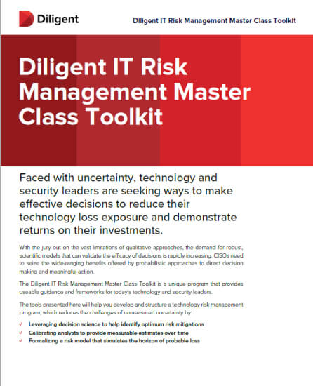 Diligent IT Risk Management Master Class Toolkit