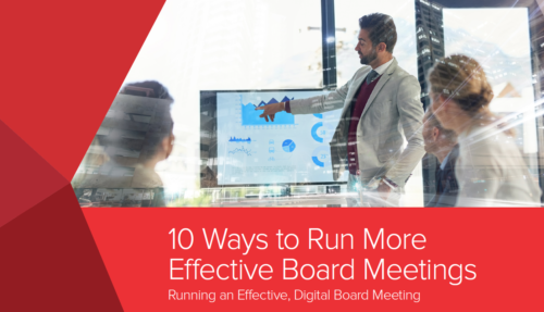 Ten Ways to Run More Effective Board Meetings